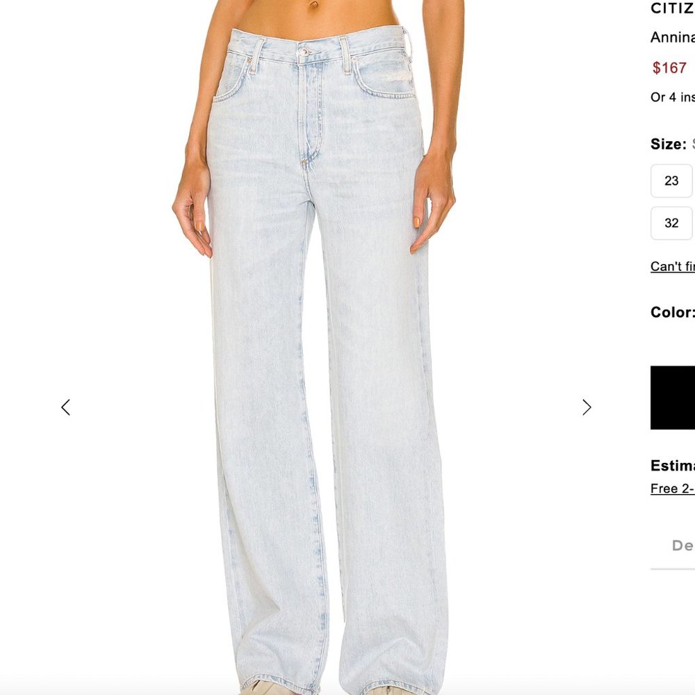 Citizens of Humanity Wide Leg Jean